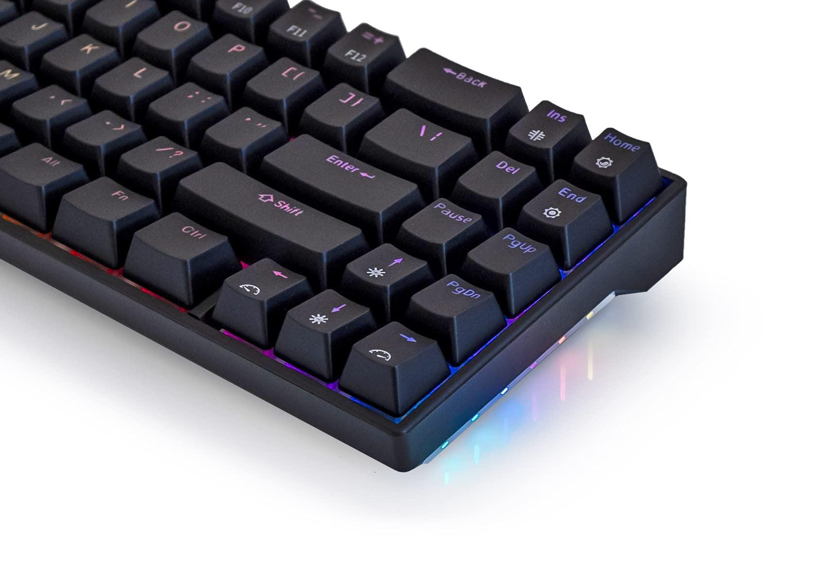 MEKO MEKO Push 65 percent RGB LED Hotswap Bluetooth Double Shot ABS Mechanical Keyboard (Cherry MX Brown)