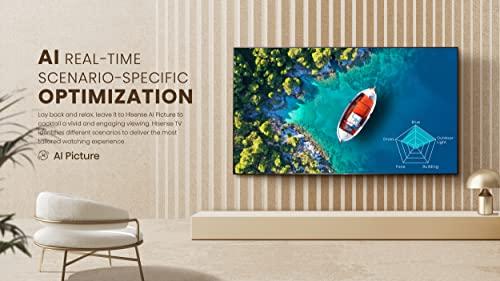 Hisense Hisense ULED 4K Premium 75U6H Quantum Dot QLED Series 75-Inch Smart Google TV, Dolby Vision Atmos, Voice Remote, Compatible with Alexa (2022 Model) Black