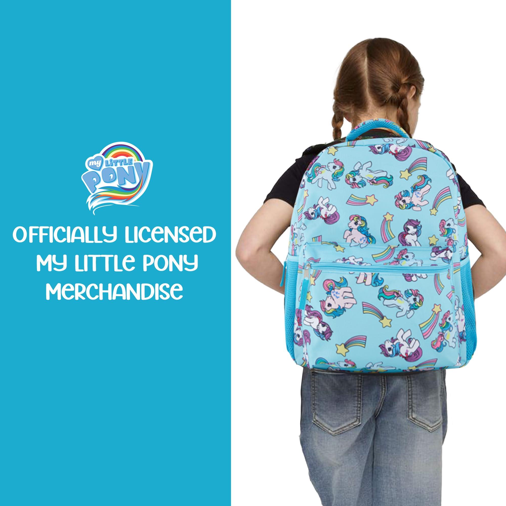 My Little Pony My Little Pony Classic Backpack - Twilight Sparkle, Rainbow Dash, and Fluttershy - MLP Kids School Bag - 16" Backpack with Front Pocket and Laptop Sleeve - Bookbag for Girls and Boys - Toddler & Kids