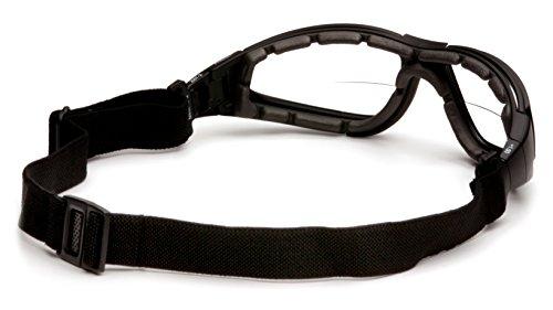 Pyramex Safety Pyramex XSG Reader Safety Glasses, Black Frame/Clear Anti-Fog + 2.5 Lens