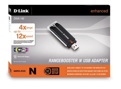 D-Link D-Link DWA-140 RangeBooster Draft 802.11n Wireless USB Adapter