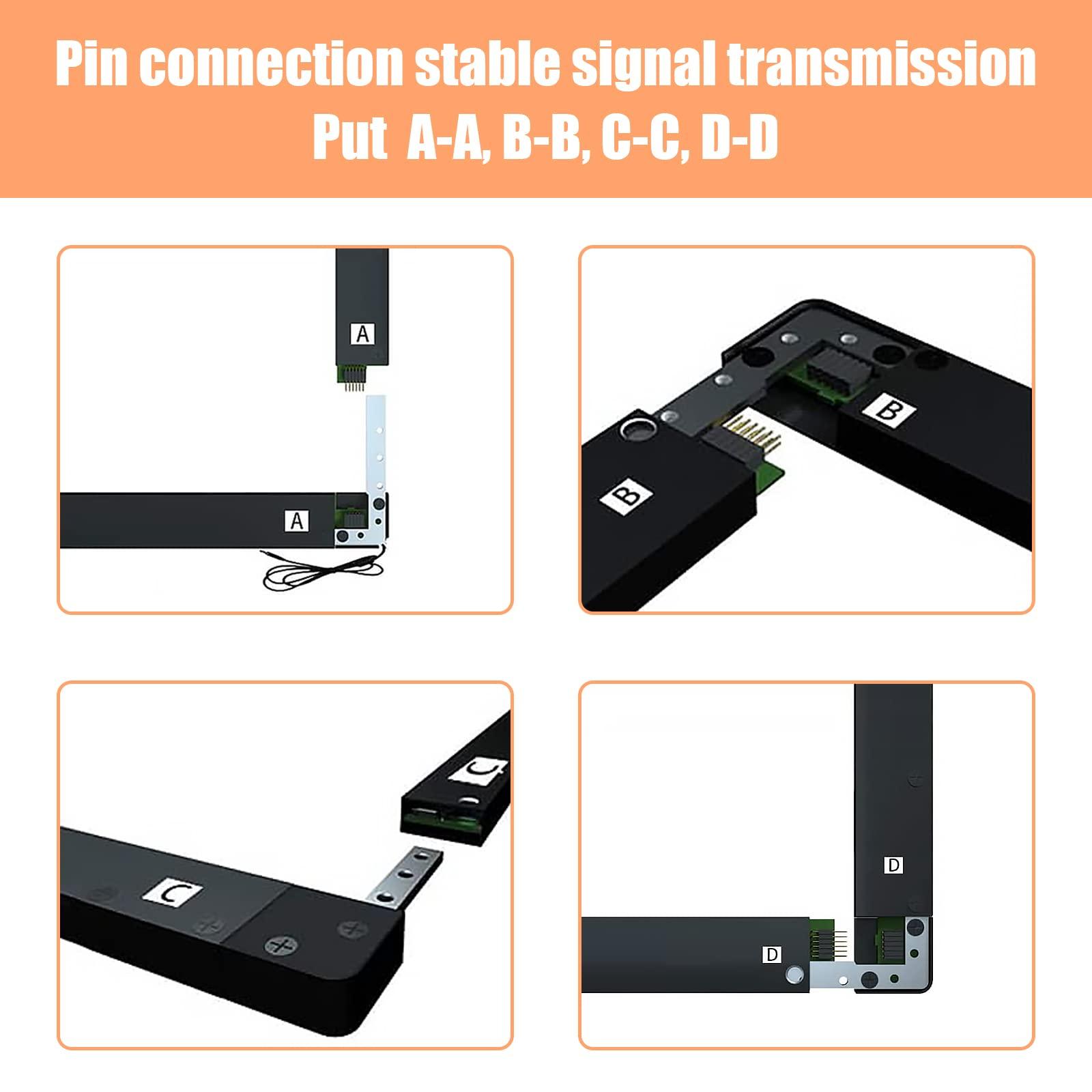 Senisway Senisway Infrared Touch Screen Frame 42 Inch 10 Points Multi-Touch, IR Touch Screen Without Glass, USB Interface, for LCD Monitor for Touch Monitor TV Touch Whiteboard