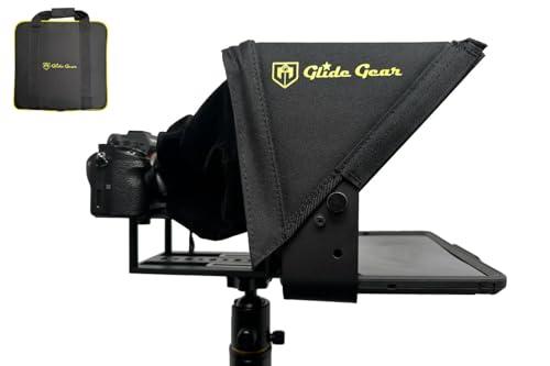 Glide Gear Glide Gear TMP100 Adjustable iPad/ Tablet/ Smartphone Teleprompter Beam Splitter 70/30 Glass w/ Carry Case No Plastic All Metal / No Assembly Required