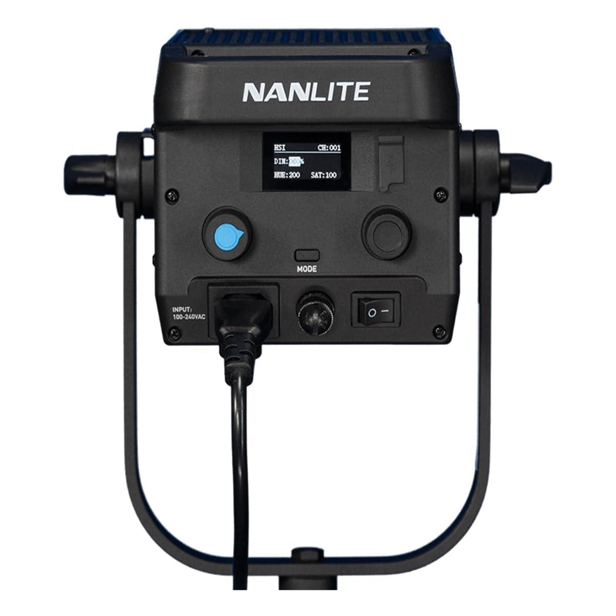 NANLITE NANLITE FS-300C 300w RGB Studio Spotlight, 2700K-7500K, APP Control,Led Video Light Bowens Mount for Photography, Videography,Live Streamer,Content Creation
