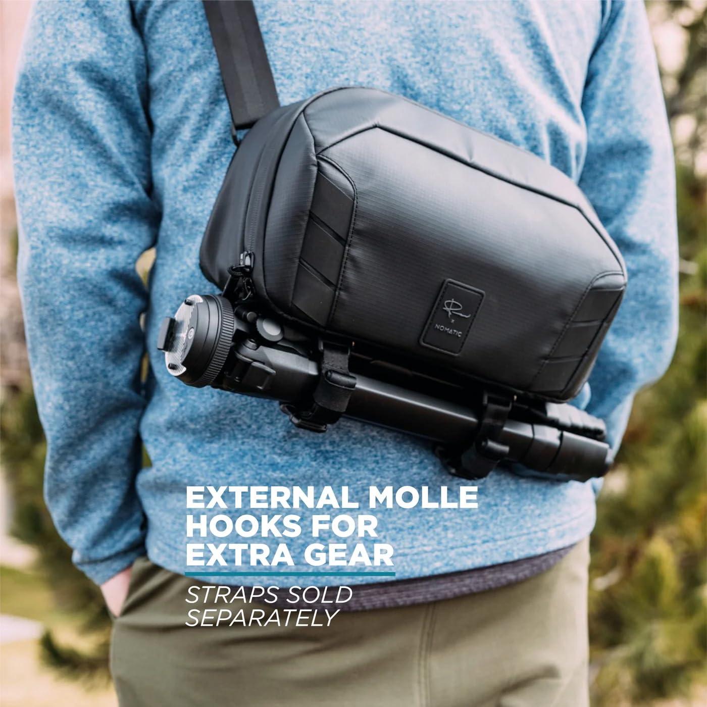 NOMATIC NOMATIC McKinnon Camera Sling 8L: Versatile Camera Bag for Photographers with Quick Access, Secure Storage for Mirrorless or DSLR Camera, Lightweight Crossbody Sling & External Tripod Attachment