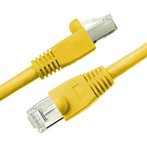 NTW NTW 10' Cat 6 Snagless Shielded (STP) RJ45 Ethernet Network Patch Cable Yellow -345-S6-010YL