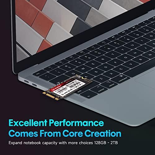 KingSpec KingSpec M.2 SATA SSD, 256GB 2242 SATA III 6Gbps Internal M.2 SSD, Ultra-Slim NGFF State Drive for Desktop/Laptop/Notebook (2242, 256GB)