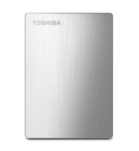 Toshiba Toshiba Canvio Slim II 1TB Portable External Hard Drive, Silver (HDTD210XS3E1)
