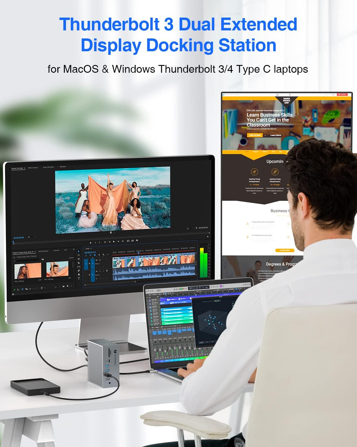 TOTU TOTU 18-in-1 Thunderbolt 3 Docking Station(8K DP)& 9 in 1 100W 4K HDMI USB C Hub