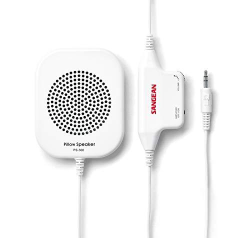 Sangean Sangean PS-300 Pillow Speaker with In-line Volume Control and Amplifier (White)