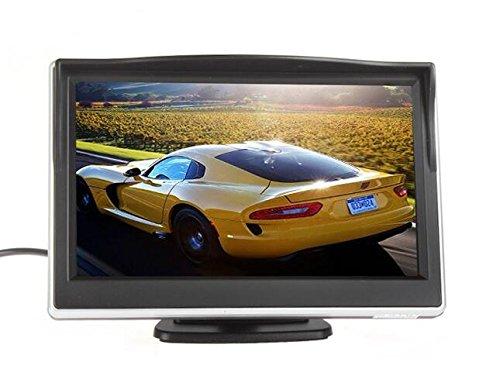 BW BW 5 Inch Digital Color TFT-LCD Car Monitor Car View Monitor with Two Brackets and Two Video Input, HD 800*480 High -resolution Picture & Full Color LCD Backlight Display for Car Rearview Backup Cameras/Car DVD/VCD/GPS/other Video Equipment