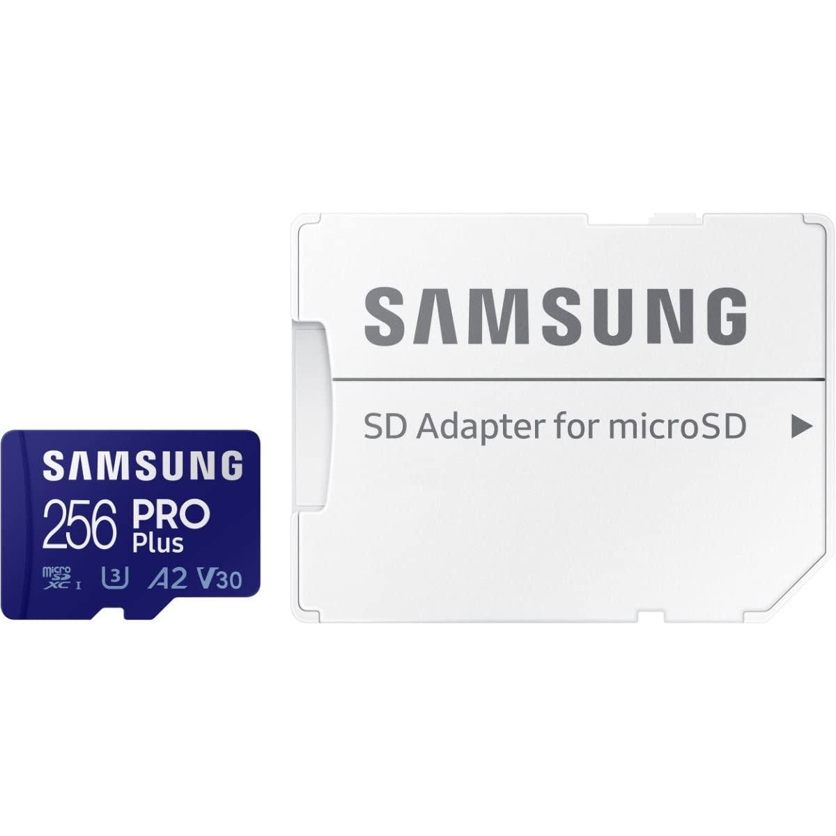 SAMSUNG Samsung 256GB PRO Plus MicroSD Card (2021), Read & Write Speeds Up to 160MB/s & 120MB/s, Compatible to UHS Interface, U3, V30, A2