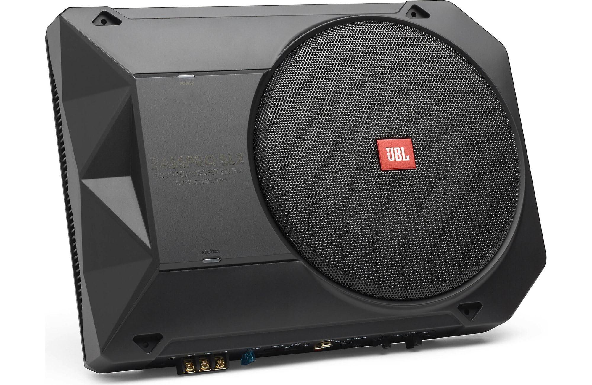JBL JBL BassPro SL2 Active Underseat Car Subwoofer with Built in Amplifier - Under Seat 8\'\' 125 Watt Power Amplifier