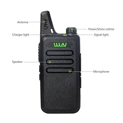 WLN WLN KD-C1 Mini Walkie Talkie UHF 400-470Mhz Two Way Radio (1 Pair)