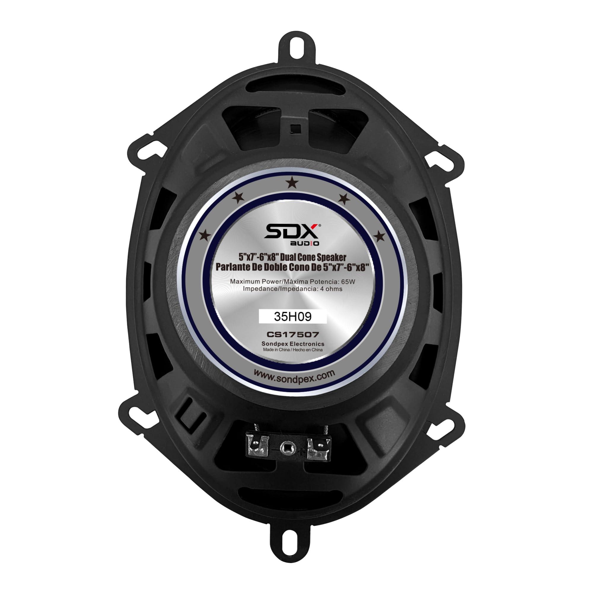 SONDPEX Sondpex CS17507: 5\"X7 - 6\"X8\" Dual Cone Speaker