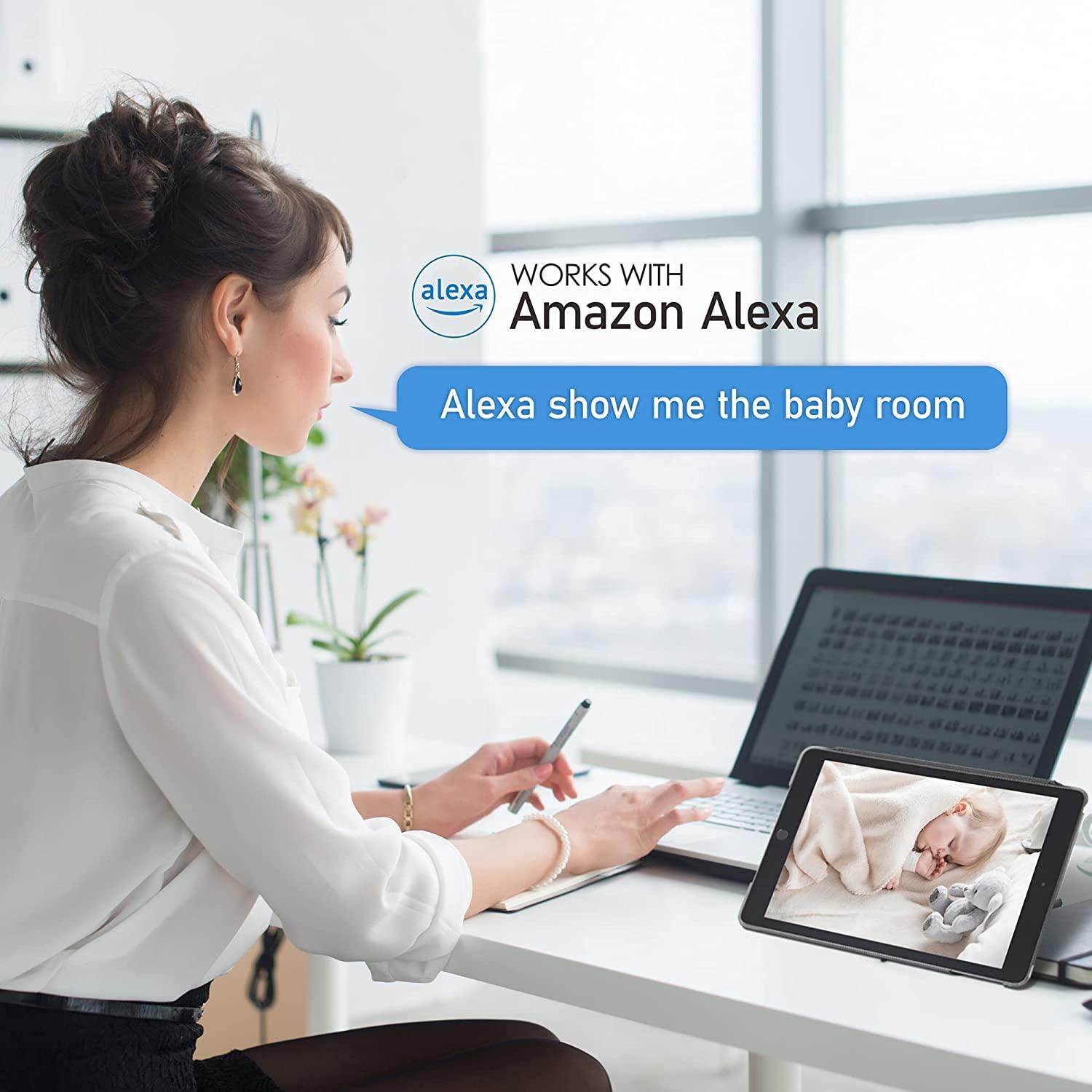 LaView LaView 4MP 2K Cameras for Home Security Indoor,Home Security Camera for Baby/Elder/Pet/Nanny,Baby Cam Starlight Sensor Color Night Vision,US Cloud Service,Works with Alexa