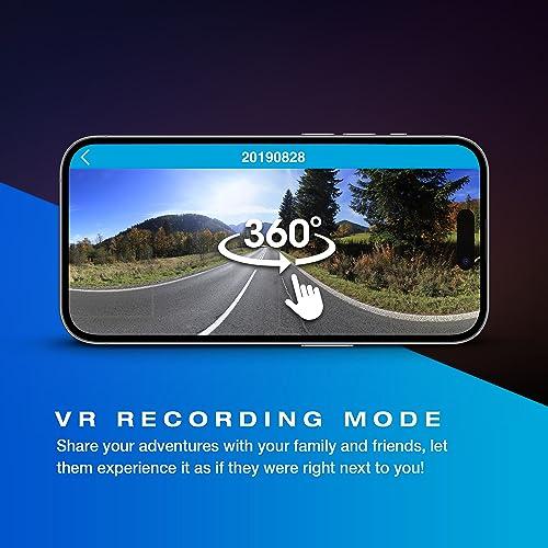 TYPE S TOURING ITEMS Type S P100 Smart 360 Camera Dual Dash Camera Front & Inside, Live Streaming, 1080P FHD w/Wide Viewing Angle, Multiple Recording Modes, VR, Automatic Night Vision, 24 Hour Surveillance, Uber Lyft