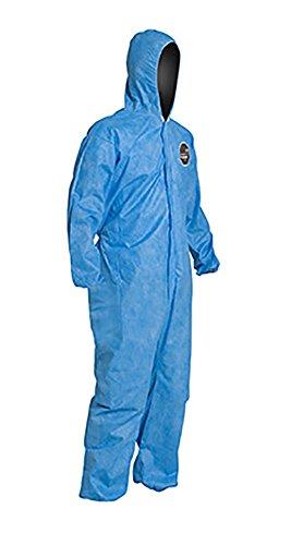 DuPont DuPont ProShield 10 PB127S Disposable Protective Coverall with Standard Fit Hood, Elastic Cuff and Ankles, Blue, Medium (Pack of 25)