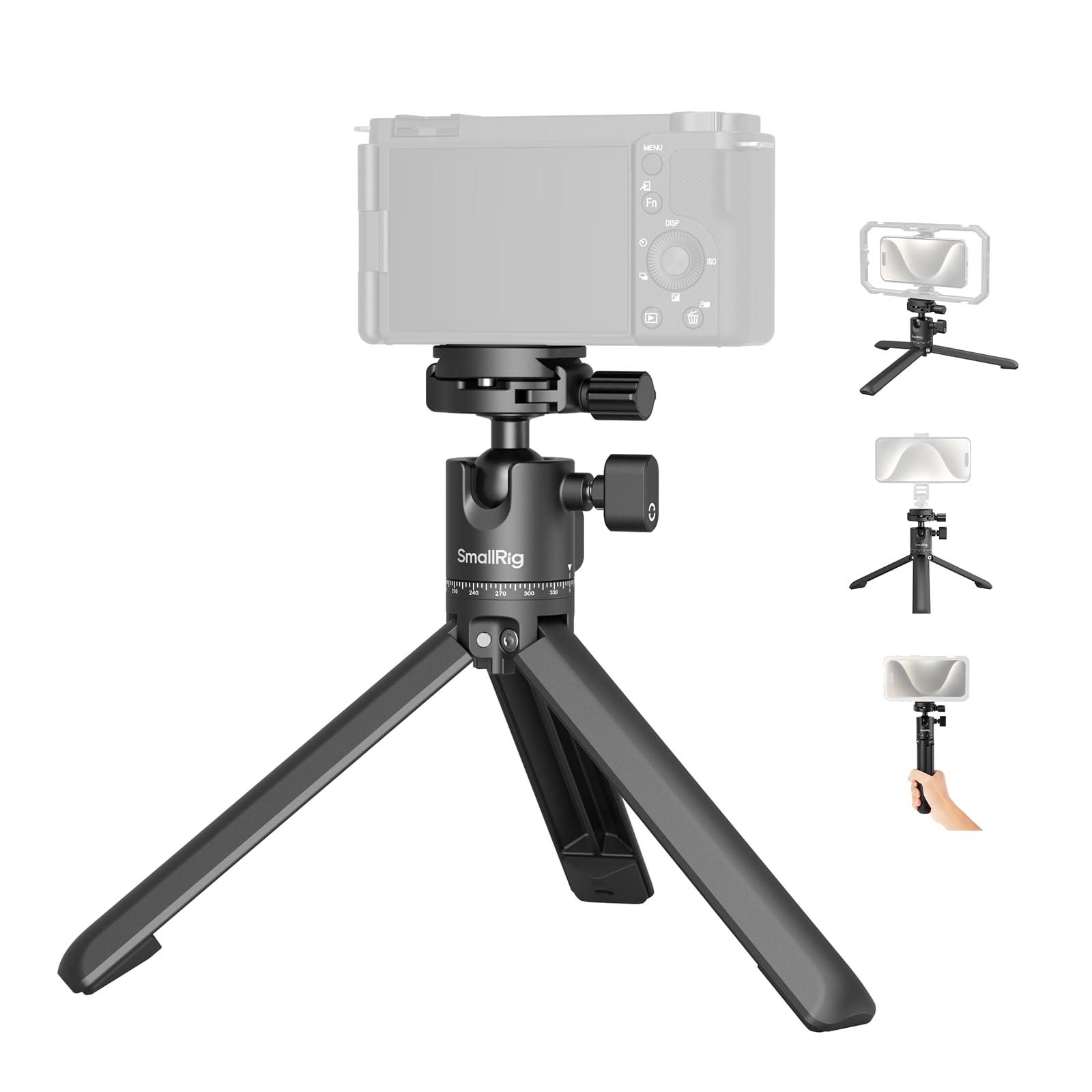SMALLRIG SMALLRIG Bundle SSD Holder 2-in-1 SSD Mount Bracket for MagSafe with Cold Shoe Cable Clamp 4779 Portable Mini Desktop Tripod 4630