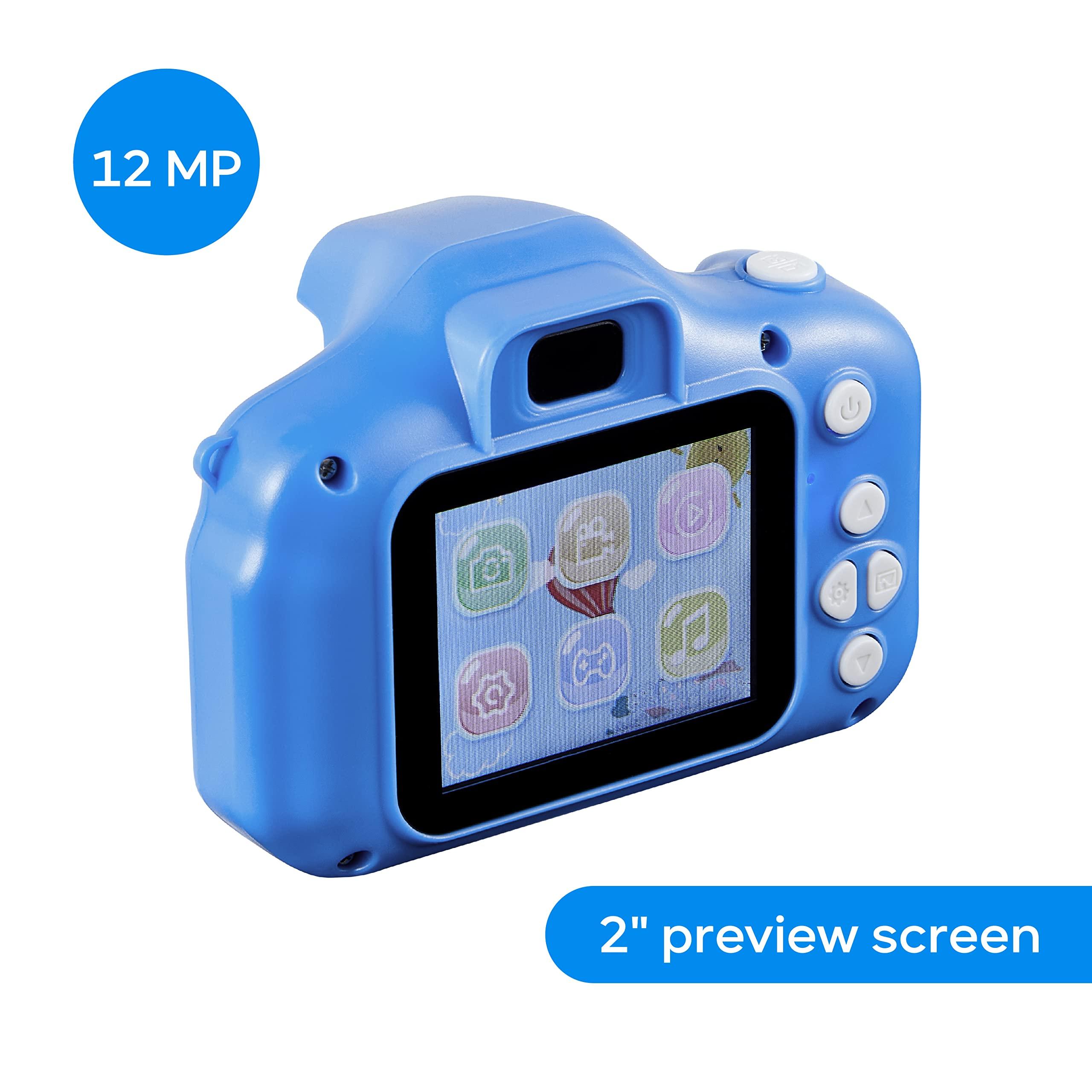 Vivitar Sakar Vivitar Kidzcam Camera - Christmas, Birthday Gifts for Boys and Girls, 12 MP HD Camera and Digital Video Recording, Kids Digital Camera Toys for Kids 5 and Up, Blue