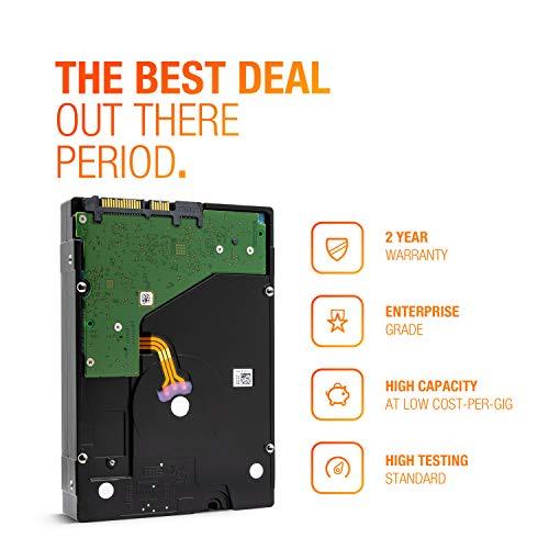 Seagate Seagate Enterprise Capacity 3.5 HDD 6TB 7200 RPM 512e SATA 6Gb/s 128MB-Cache 3.5-Inch Hard Disk Drive - ST6000NM0024 (Renewed)