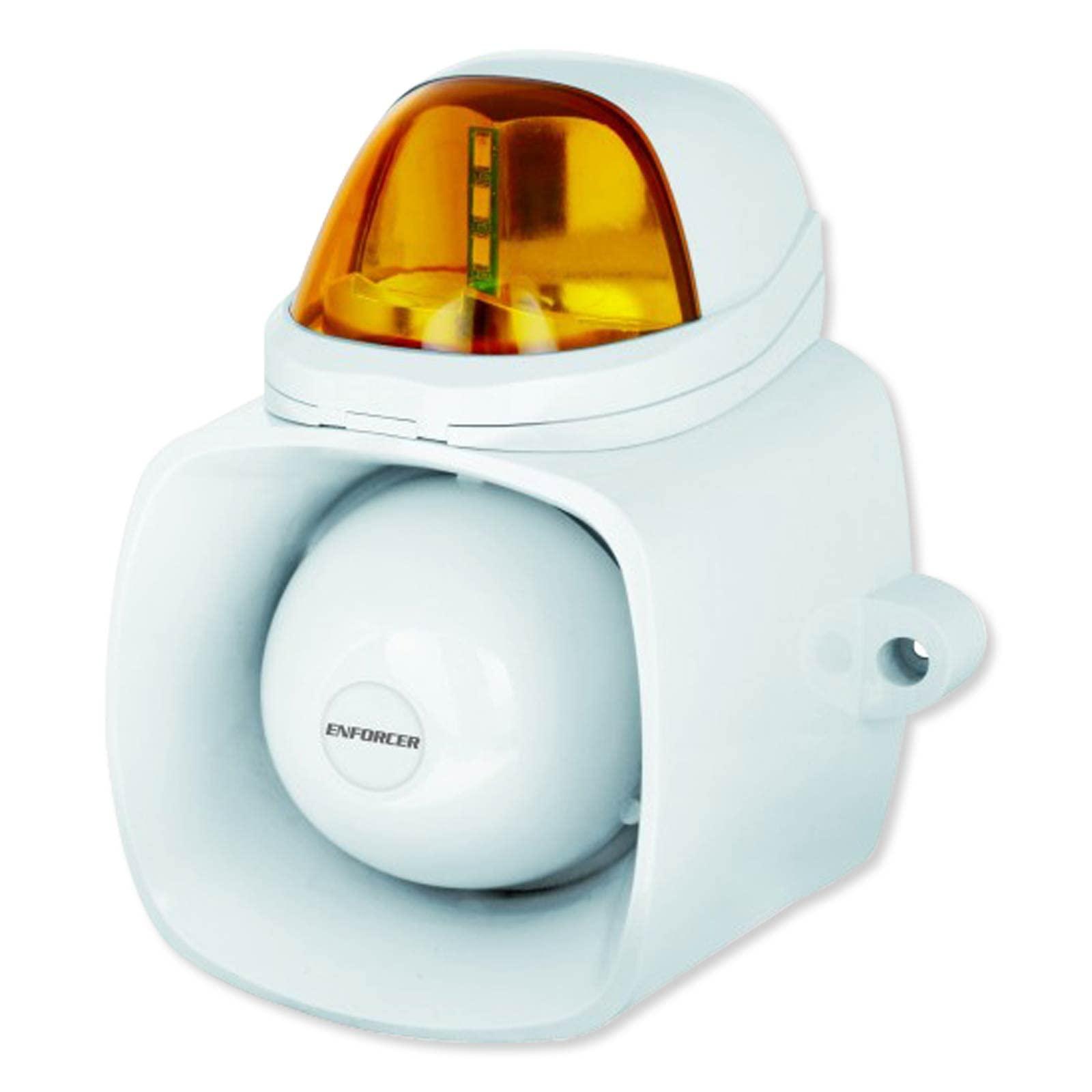 Seco-Larm Seco-Larm SH-816S-SMQ/A Enforcer 4-in-1 Multi-Purpose Siren/Strobe, Amber