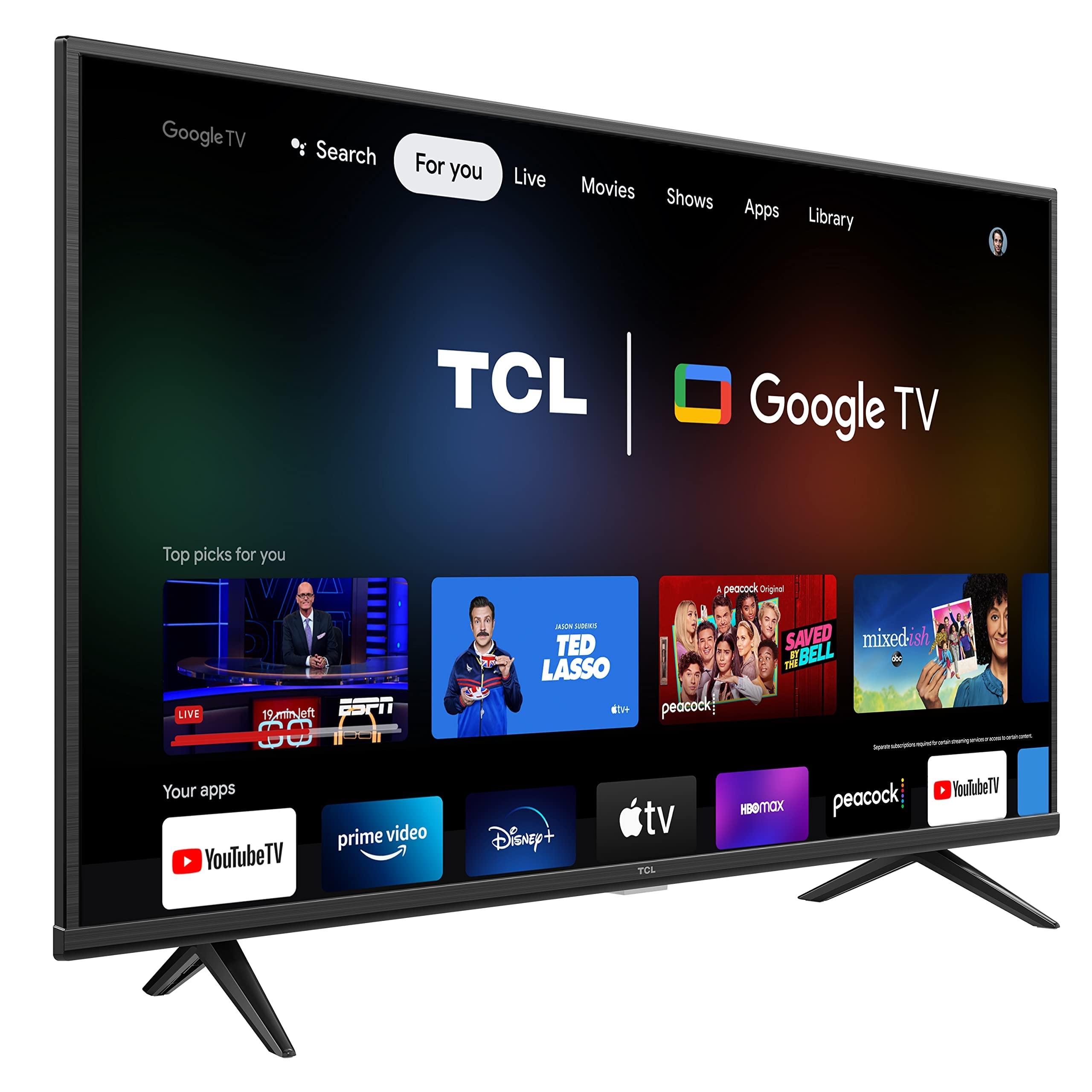 TCL TCL 43\" Class 4-Series 4K UHD HDR Smart Google TV 43S446, 2022 Model