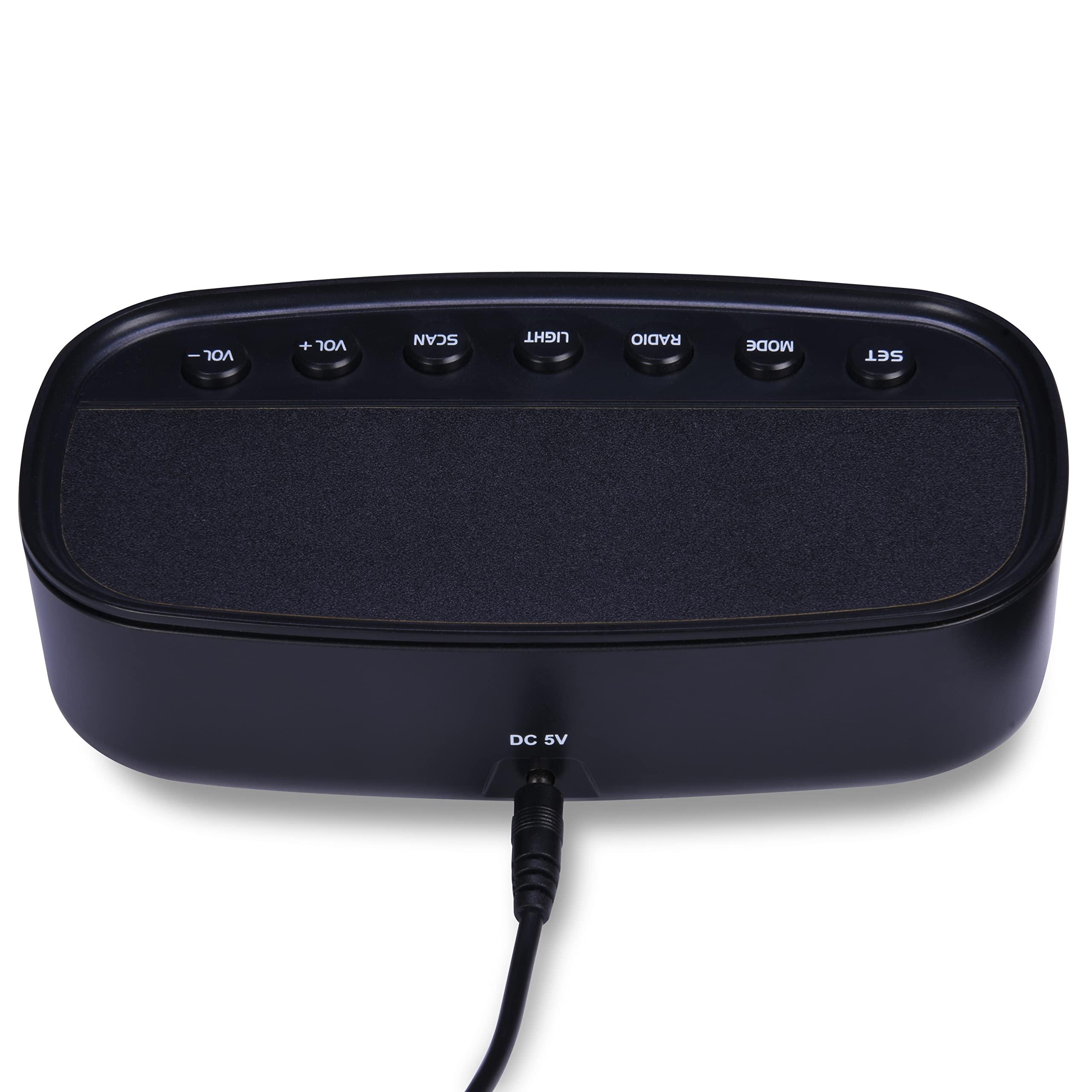 RCA RCA RCD5V Digital Radio Alarm Clock with USB Charging Cord