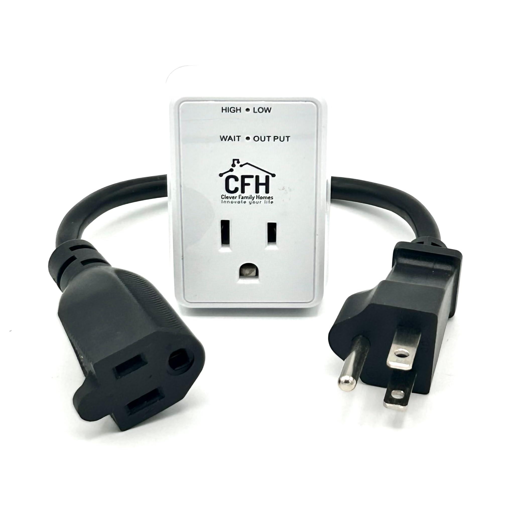 Clever Family Homes Mini 10-Amp 1200-Watt Surge Protector Smart Plug with Outlet Saver Power Cord
