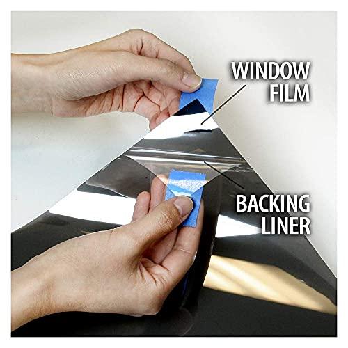 Buydecorativefilm BDF S4MB20 Window Film Security and Daytime Privacy 4 Mil Black 20 (Dark) - 48in X 24ft
