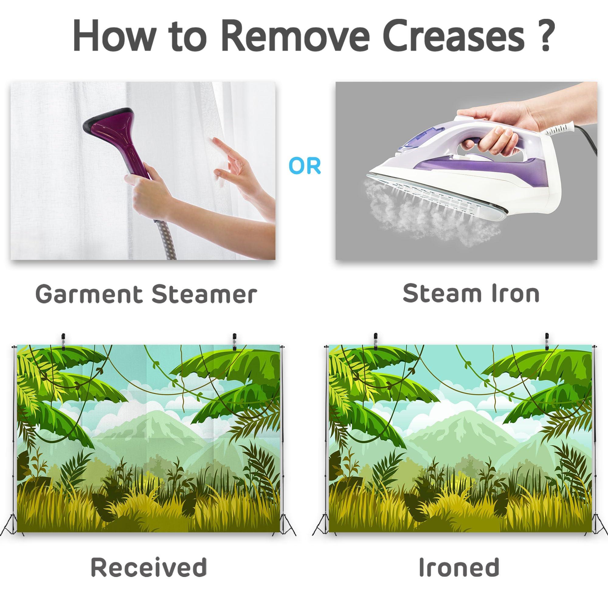 CORFOTO CORFOTO Jungle Forest Backdrop 5x3ft Fabric Nature Wild Scene River Pond Green Forest Photography Background for Safari Themed Birthday Party Supplies Zoo Party Banner Baby Shower Tropical Photo Props