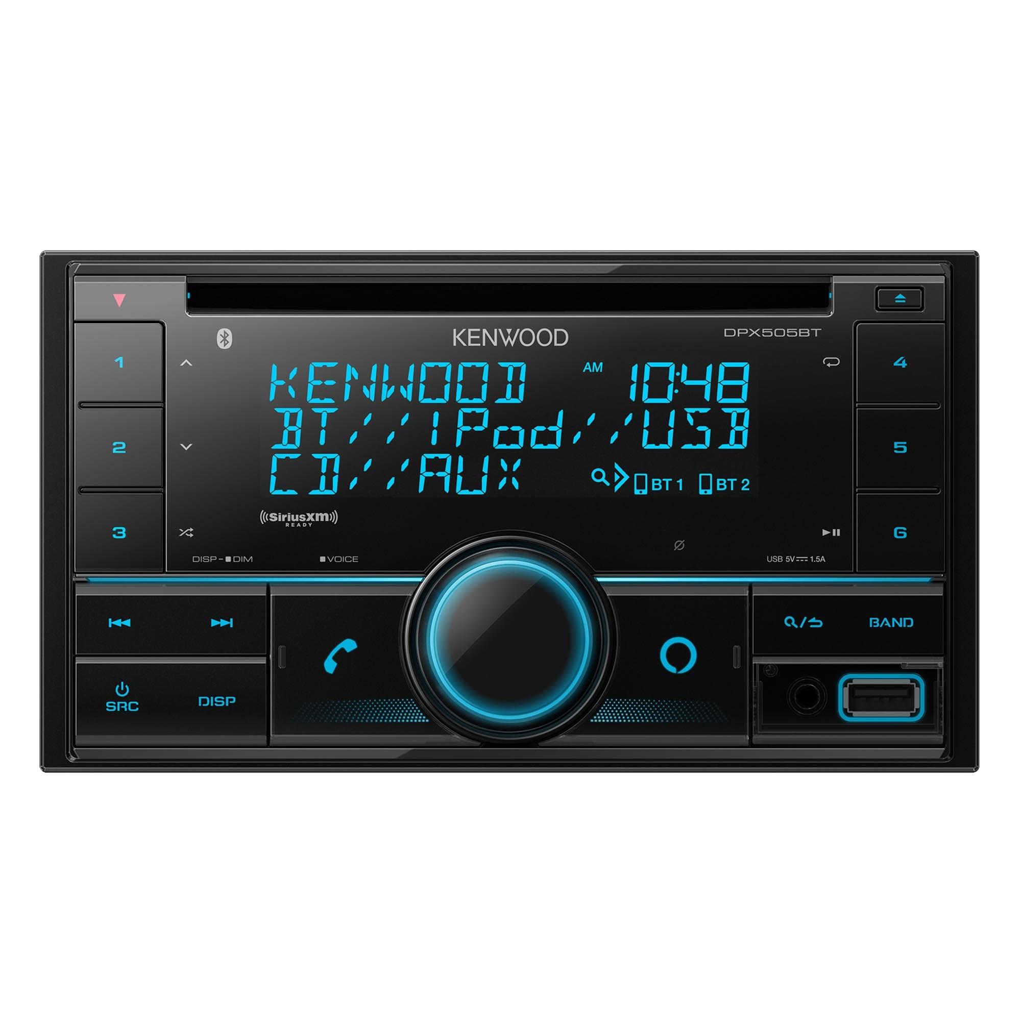 Kenwood Kenwood DPX505BT Dual Din Sized CD Receiver with Built-in Bluetooth (Renewed)