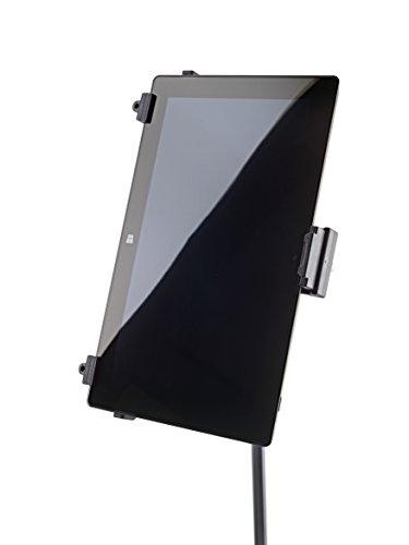 K&M K&M - Konig & Meyer 19790.516.55 - Universal Tablet iPad Holder for Mic Stand - Switch Landscape to Portrait - Professional Grade for all Musicians - Studio or Remote Home Use - German Made - Black