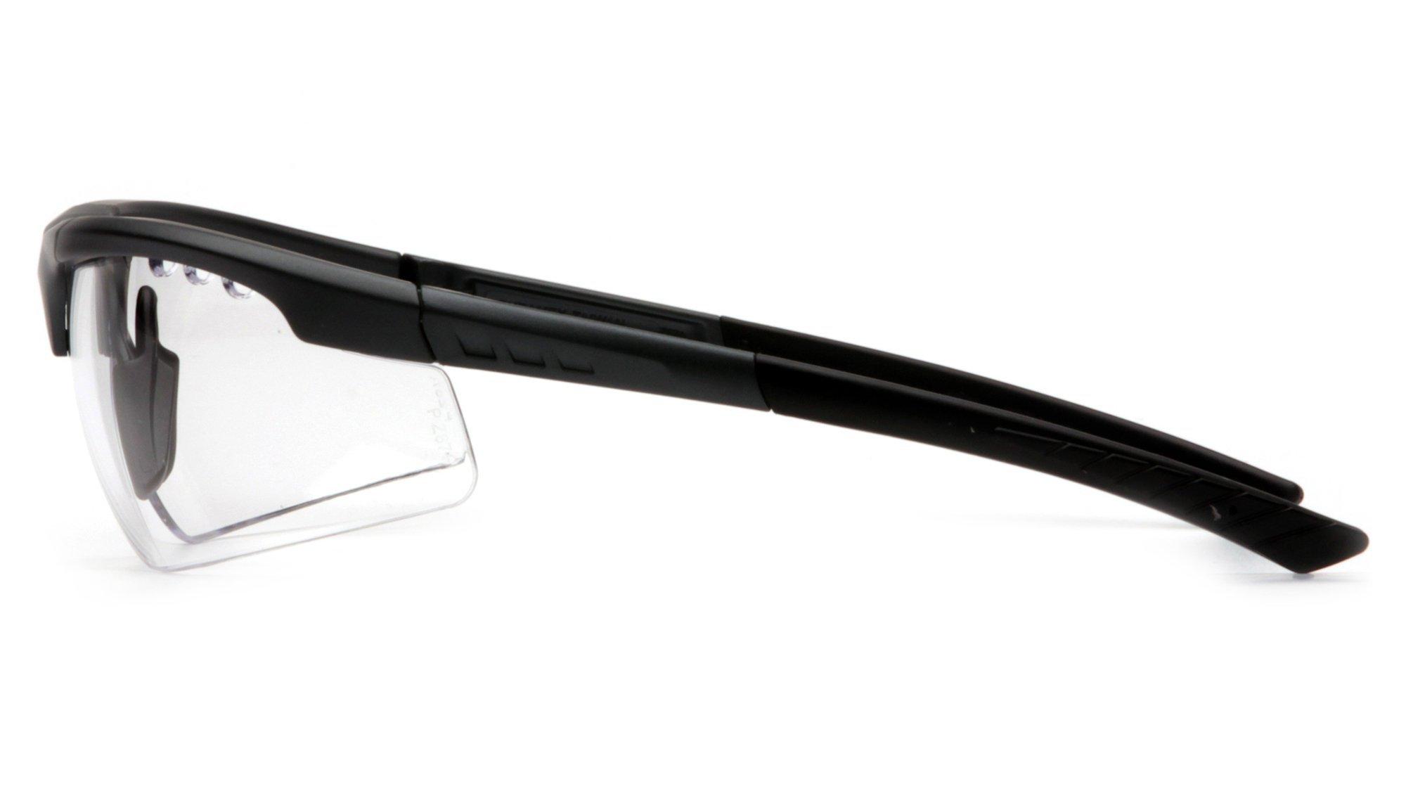 Pyramex Safety Pyramex Reatta Safety Eyewear, Clear Anti-Fog Lens With Charcoal Frame