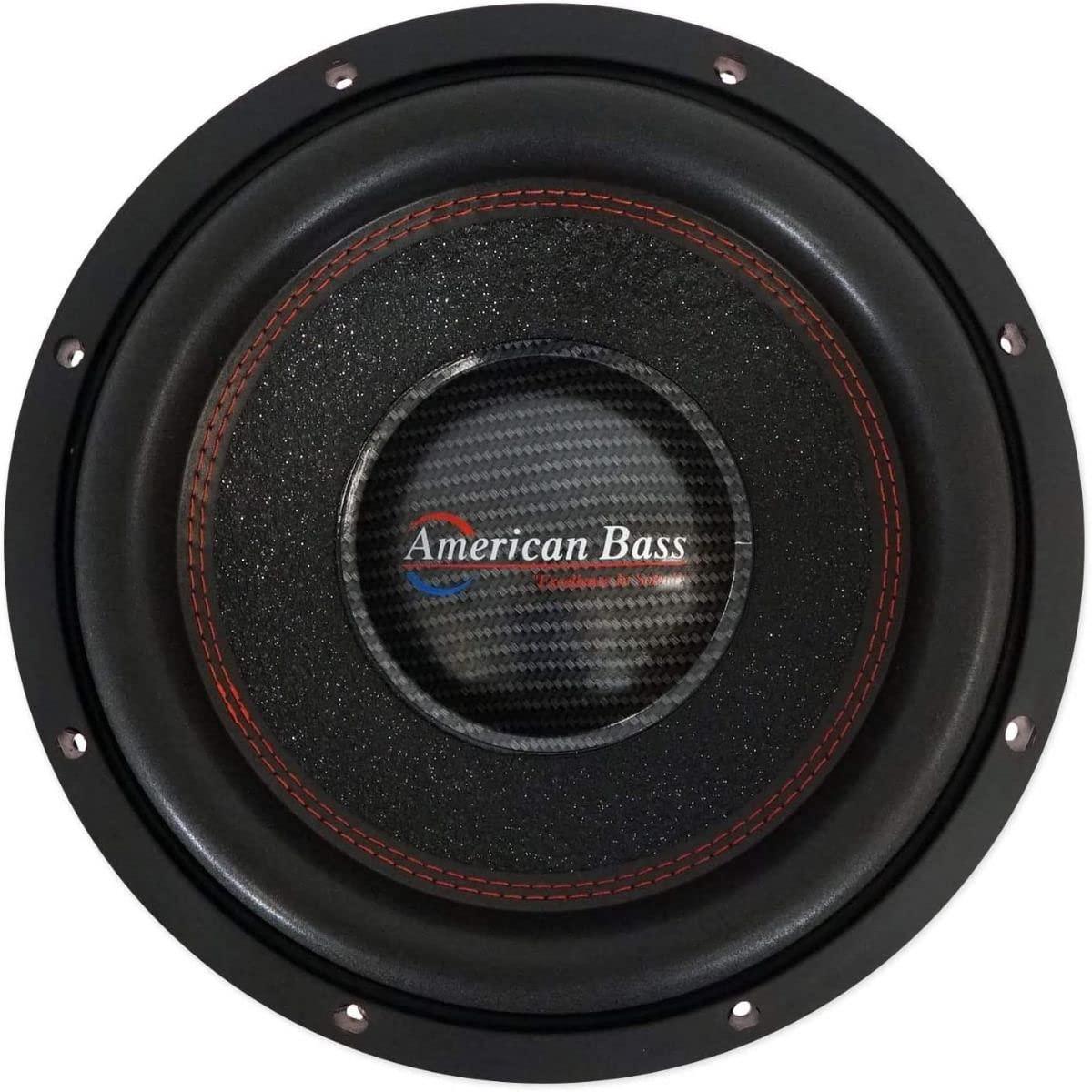 DirectNine Basics Amercan Bass Hawk 1244 12" 3000w Peak/1500w RMS Car Subwoofer w/Cooling Ring