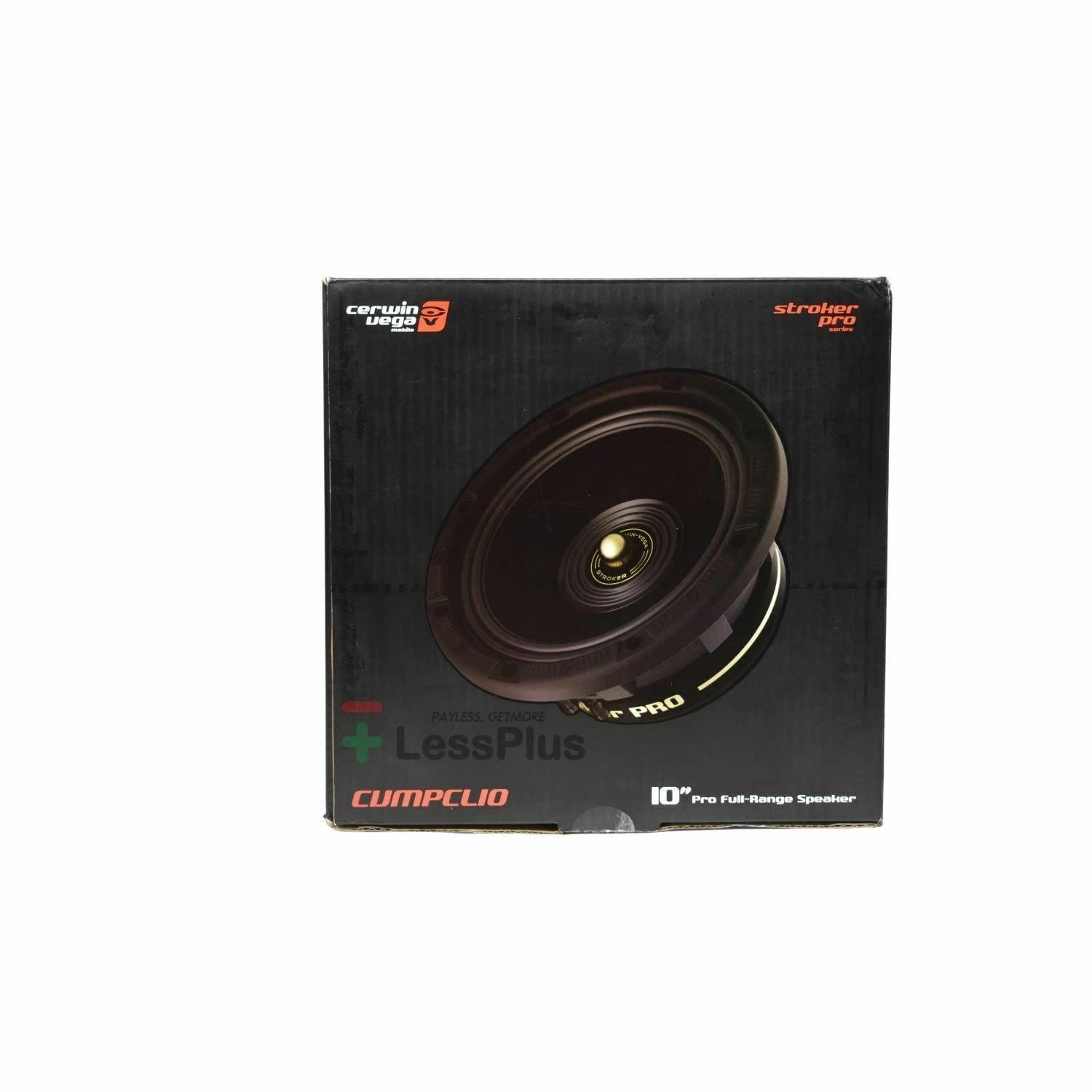 Cerwin Vega Mobile CV Cerwin Vega CVMPCL10 10 inch 500 Watts Full Range Midrange Gold Speakers Stroker Pro Series