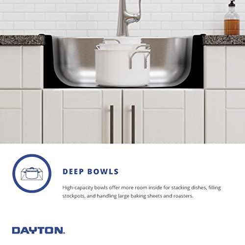 Elkay Dayton Stainless Steel 25" x 22" x 8-1/16", 5-Hole Single Bowl Drop-in Sink