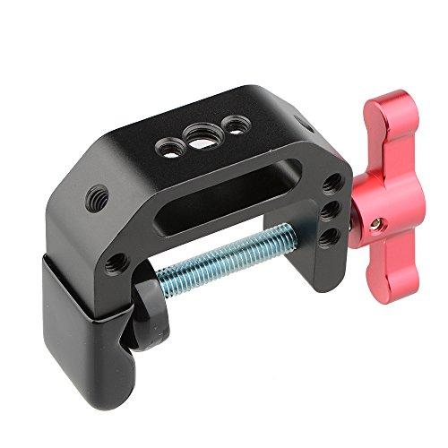 CAMVATE CAMVATE 15mm Quick Release Rod Clamp with 360 Degree Rotating Double Ball Head Mount