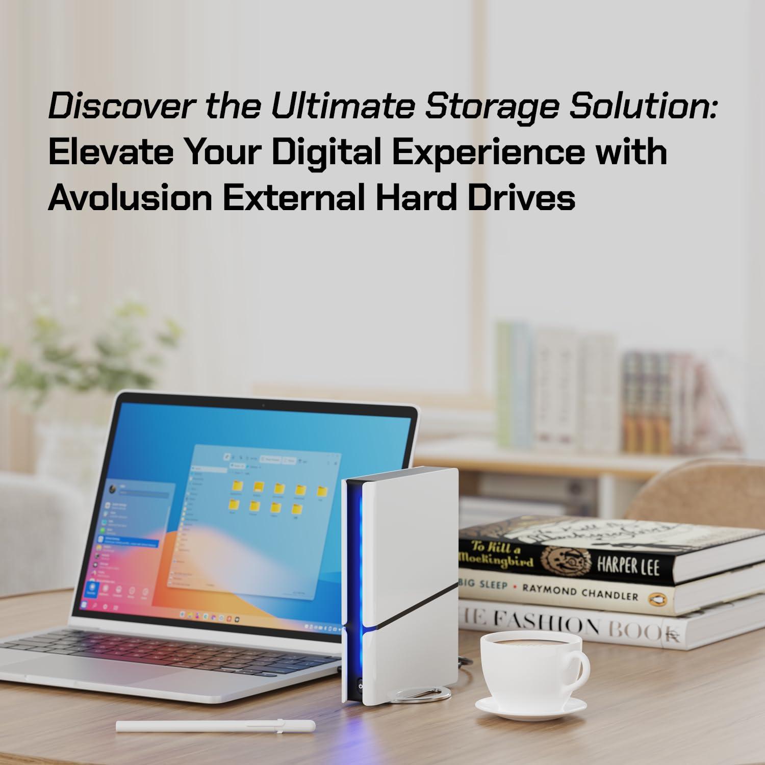 Avolusion Avolusion PRO-H1 6TB 7200RPM USB 3.2 Gen2 (10Gbps) External Hard Drive (for Windows or MacOS Desktop PC/Laptop) (Renewed)