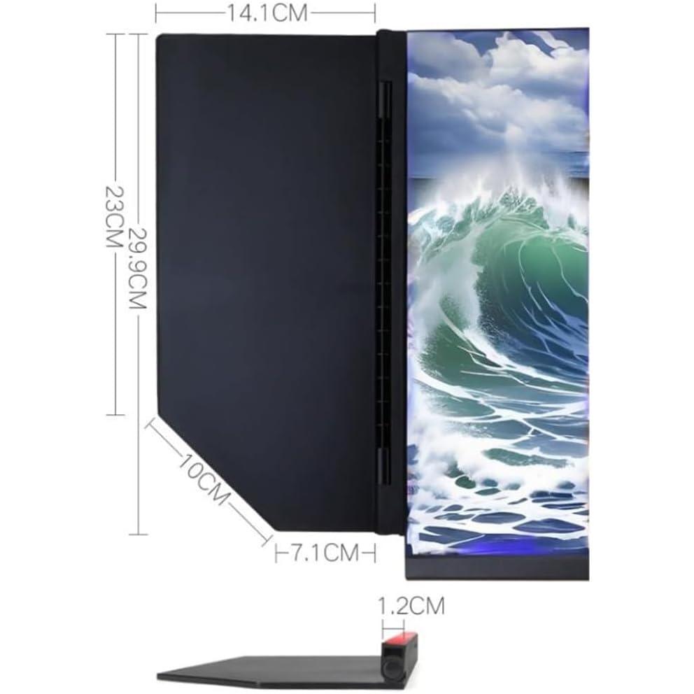 EXQST EXQST Desktop Computer Monitor Hood, Anti-Glare Laptop Sun Shade, Video Monitor Hood Sunshade Sunhood, 29-34-inch Adjustable, Privacy Protection, for Office, Play Games