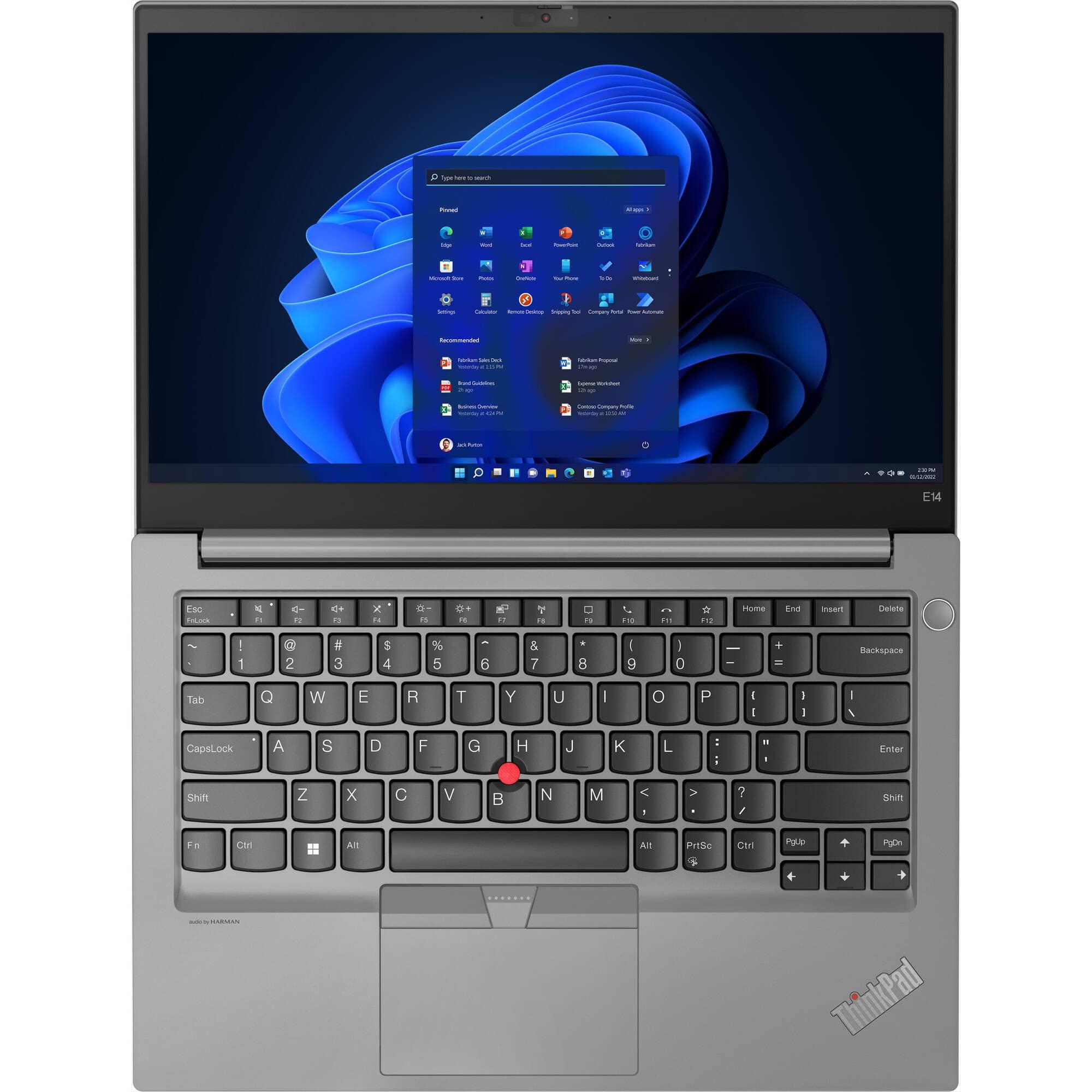 Lenovo Lenovo ThinkPad E14 Gen 4 Home & Business Laptop (AMD Ryzen 5 5625U 6-Core, 8GB RAM, 256GB PCIe SSD, AMD Radeon, 14.0" 60 Hz Full HD (1920x1080), WiFi, Bluetooth, Win 11 Pro) (Renewed)
