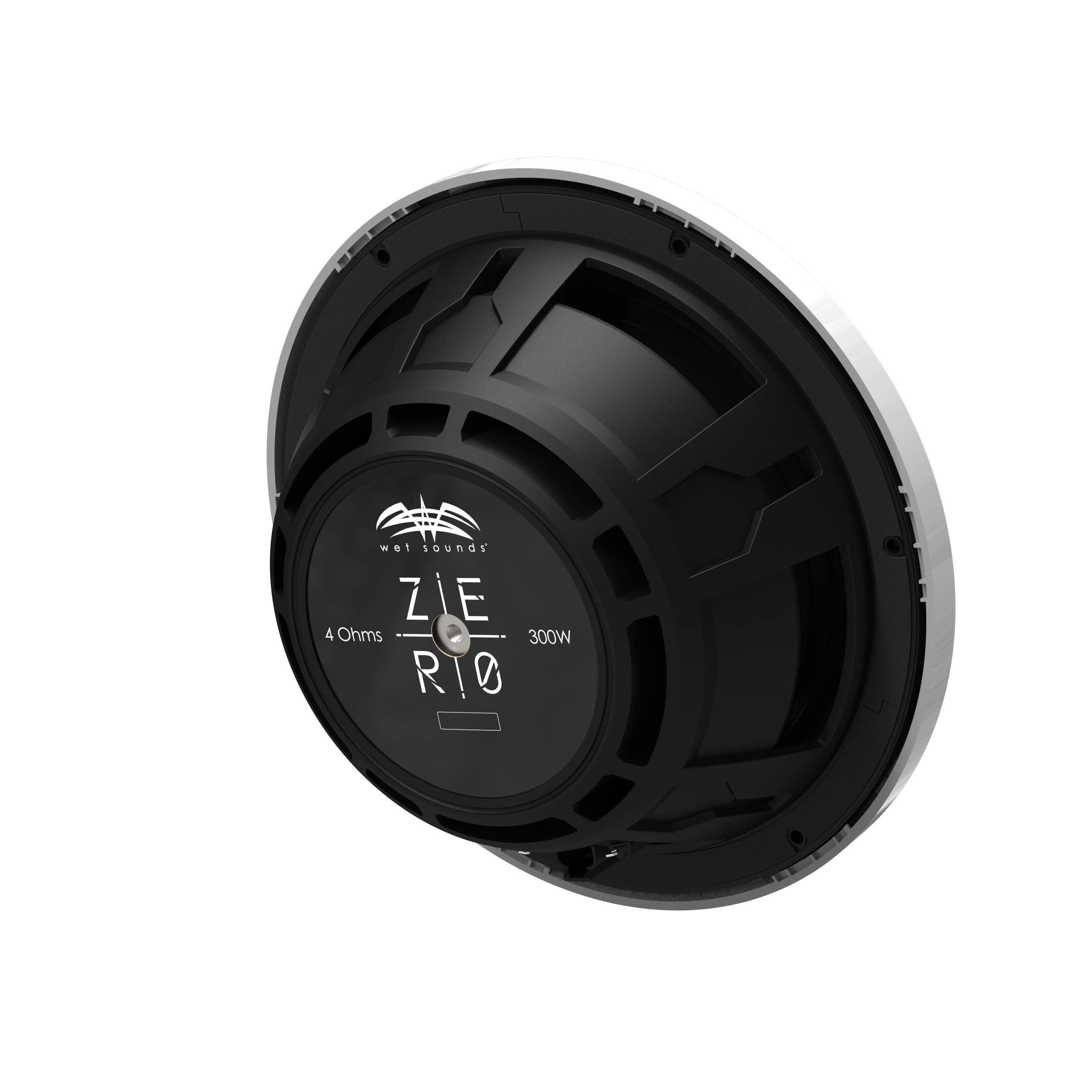 wet sounds Wet Sounds Zero 10 SUB KIT-S4 - White, 4-Ohm 10\" Zero Series Marine Subwoofer & Roto-Molded Loaded Subwoofer Enclosure