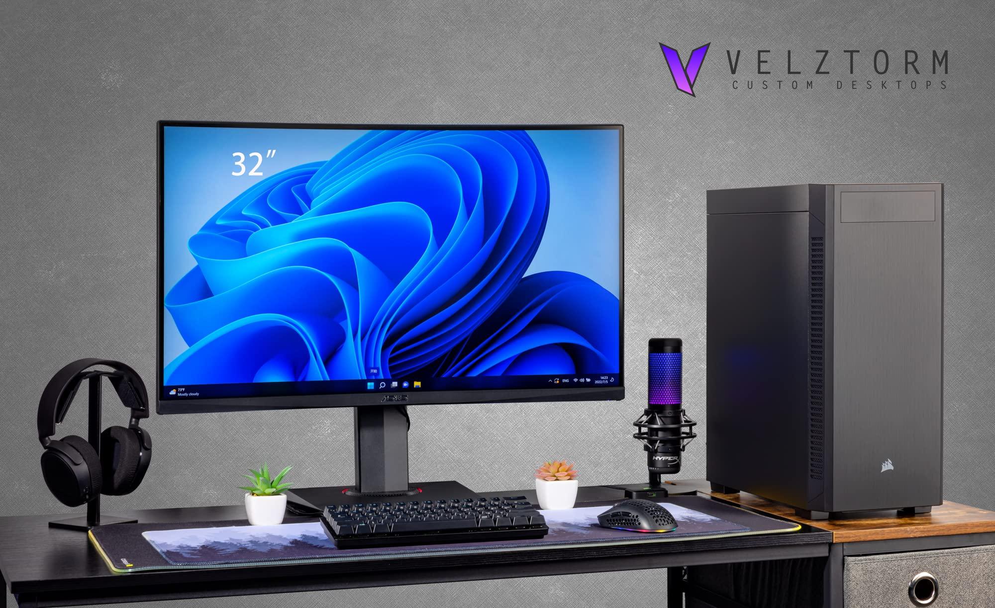 Velztorm Velztorm Pallidux Workstation Business Desktop PC (Intel i5-12400 (Alder Lake) 6-Core, Integrated GPU, 32GB DDR4, 512GB PCIe SSD + 2TB HDD (3.5), AC WiFi, BT 5.1, Win10Pro) VELZ0055