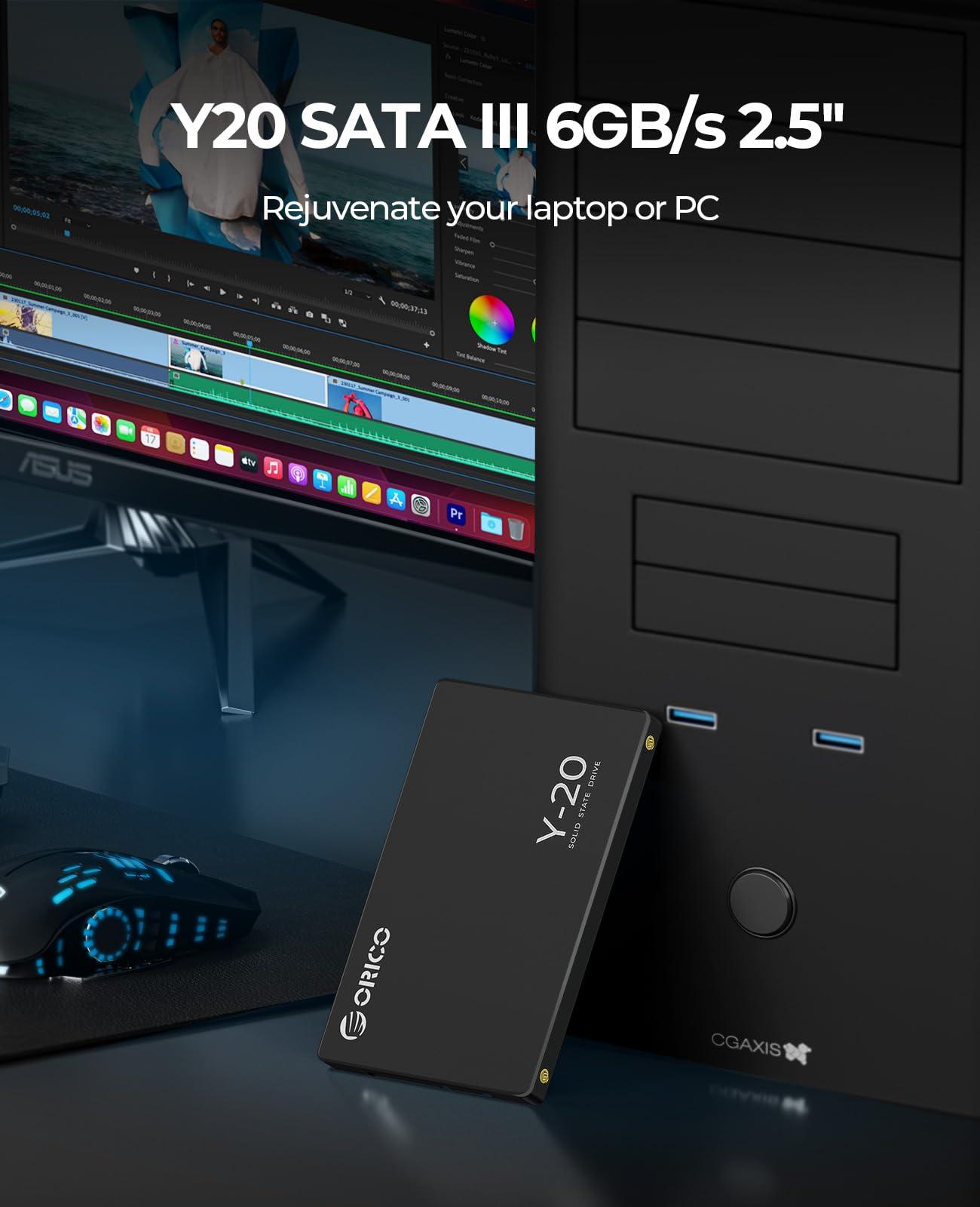 ORICO ORICO DIY 2.5 External Hard Drive 1TB - Portable SSD Up to 500MB/s - External Solid State Drive Compatible with Windows PC/Desktop/Laptop/Tablet/Camera