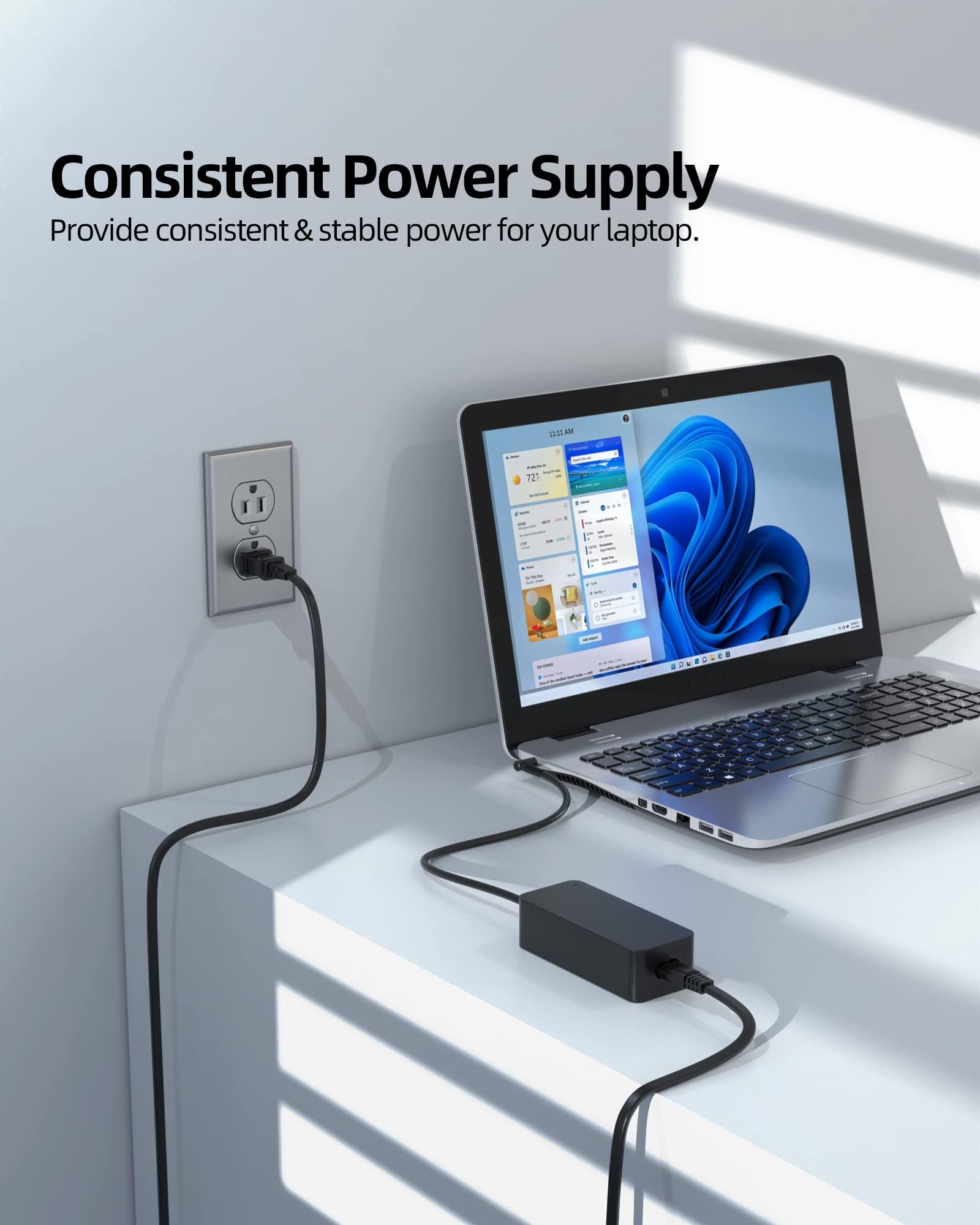 Superer UL Listed 65W 45W AC Charger Fit for HP Pavilion 15-eg3045cl 15-eg3053cl 15-eg3055cl 15-eg3097nr 15-eg3026tu 15-eg3008nj 15-eg0003ne 15-eg1000tu 15-eg2002tu Laptop Power Supply Cord Adapter