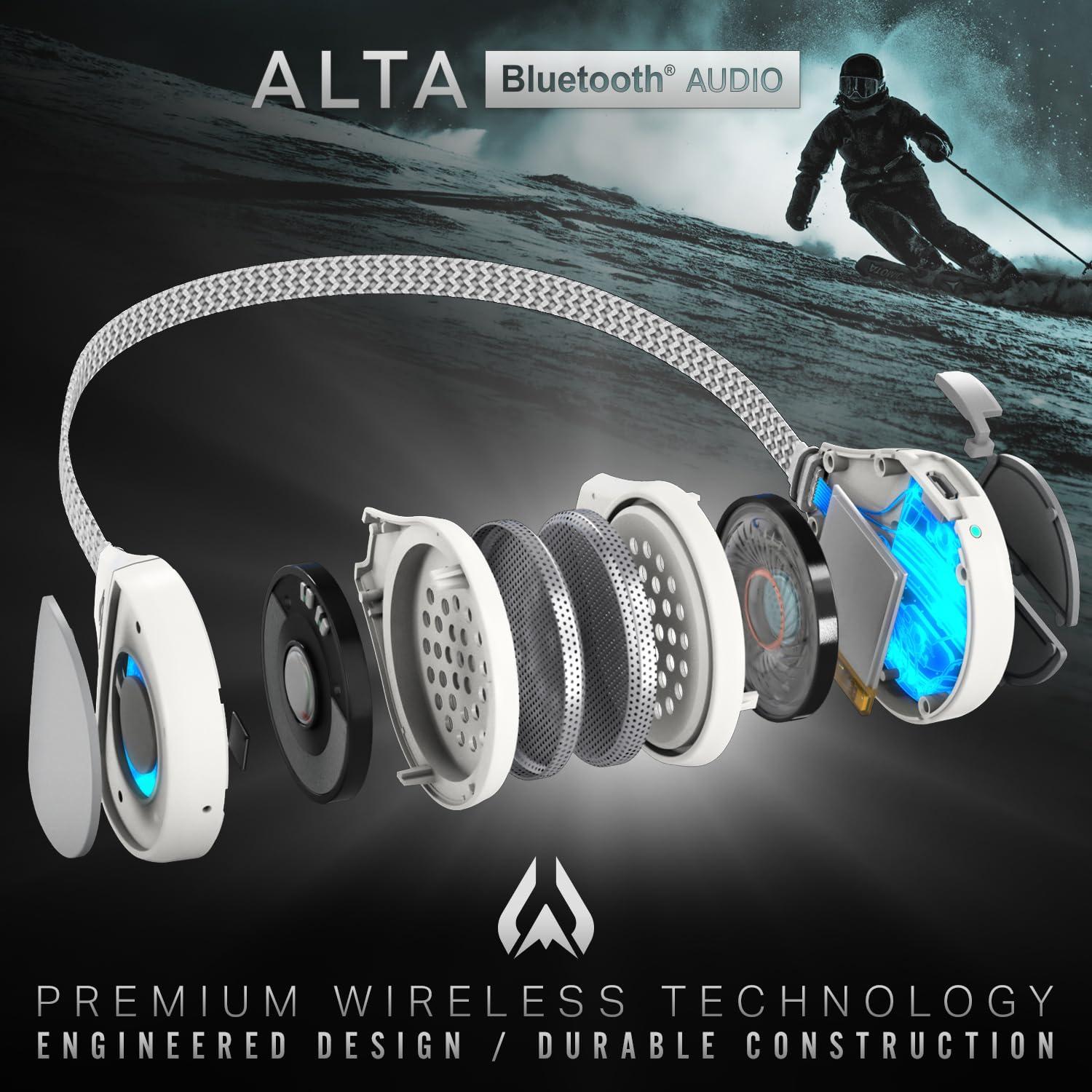 Wildhorn Outfitters Wildhorn Alta Wireless Bluetooth, Drop-in Headphones - HD Speakers Compatible Any Audio Ready Ski/Snowboard Helmet Headphones. Glove Friendly Controls, Microphone for Hands-Free Calls