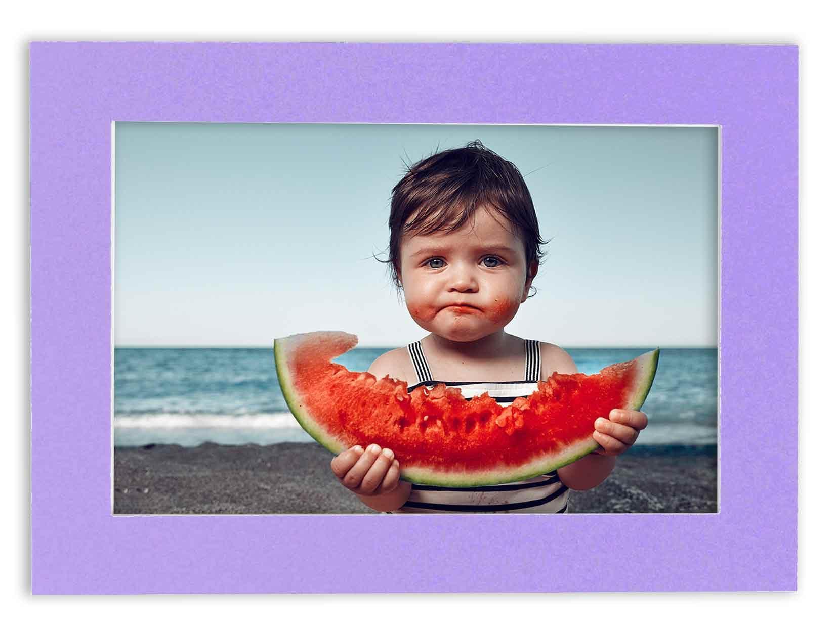 Poster Palooza 27x39 Mat Bevel Cut for 24x36 Photos - Acid Free Light Purple Precut Matboard - For Pictures, Photos, Framing - 4-ply Thickness