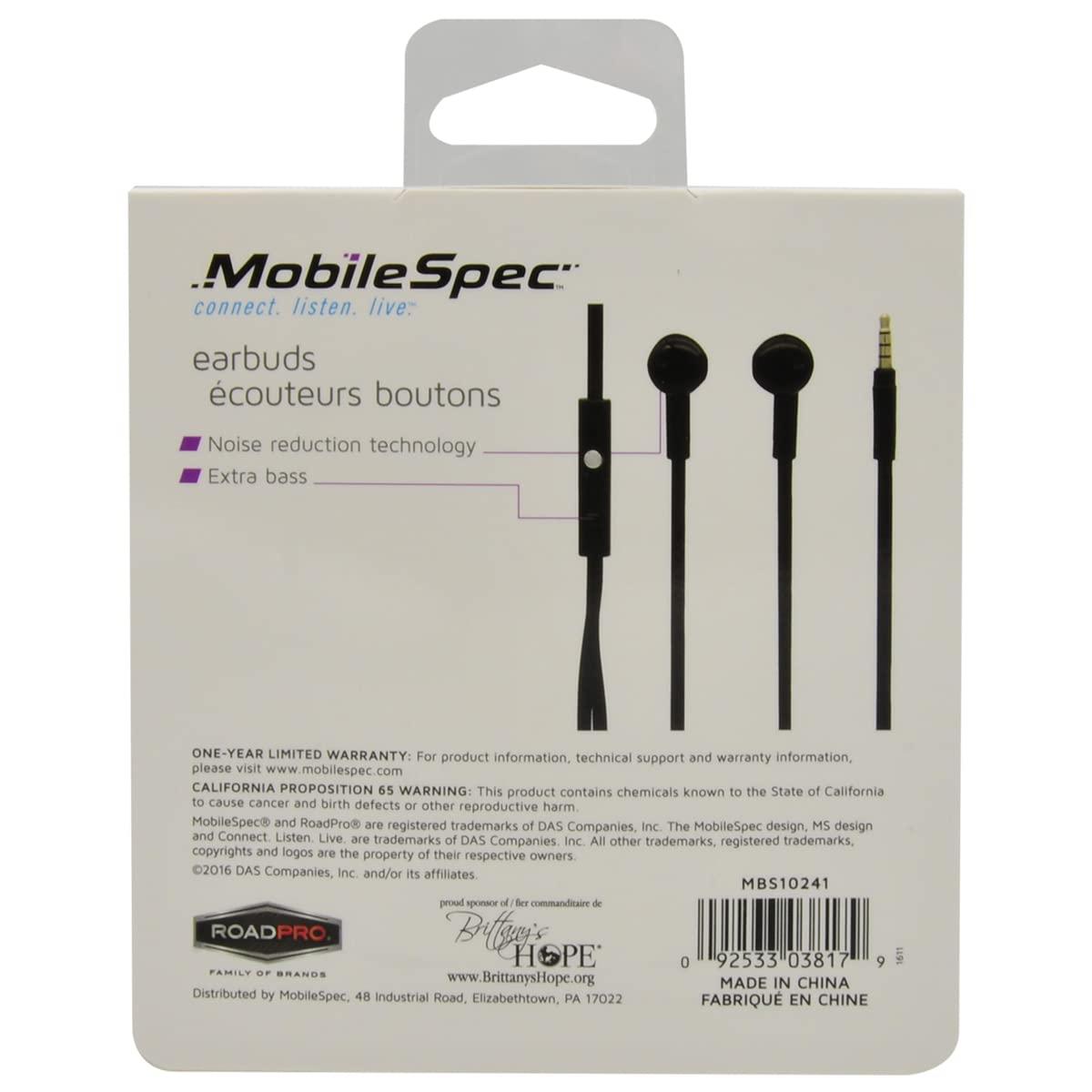 Mobile Spec Mobile Spec Stereo in-Ear Earbuds with in-Line Mic