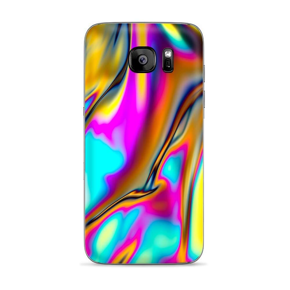 IT'S A SKIN Skins for Samsung Galaxy S7 Edge Skin Decal Vinyl Wrap - Decal Stickers Skins Cover -Oil Slick Resin Iridium Glass Colors