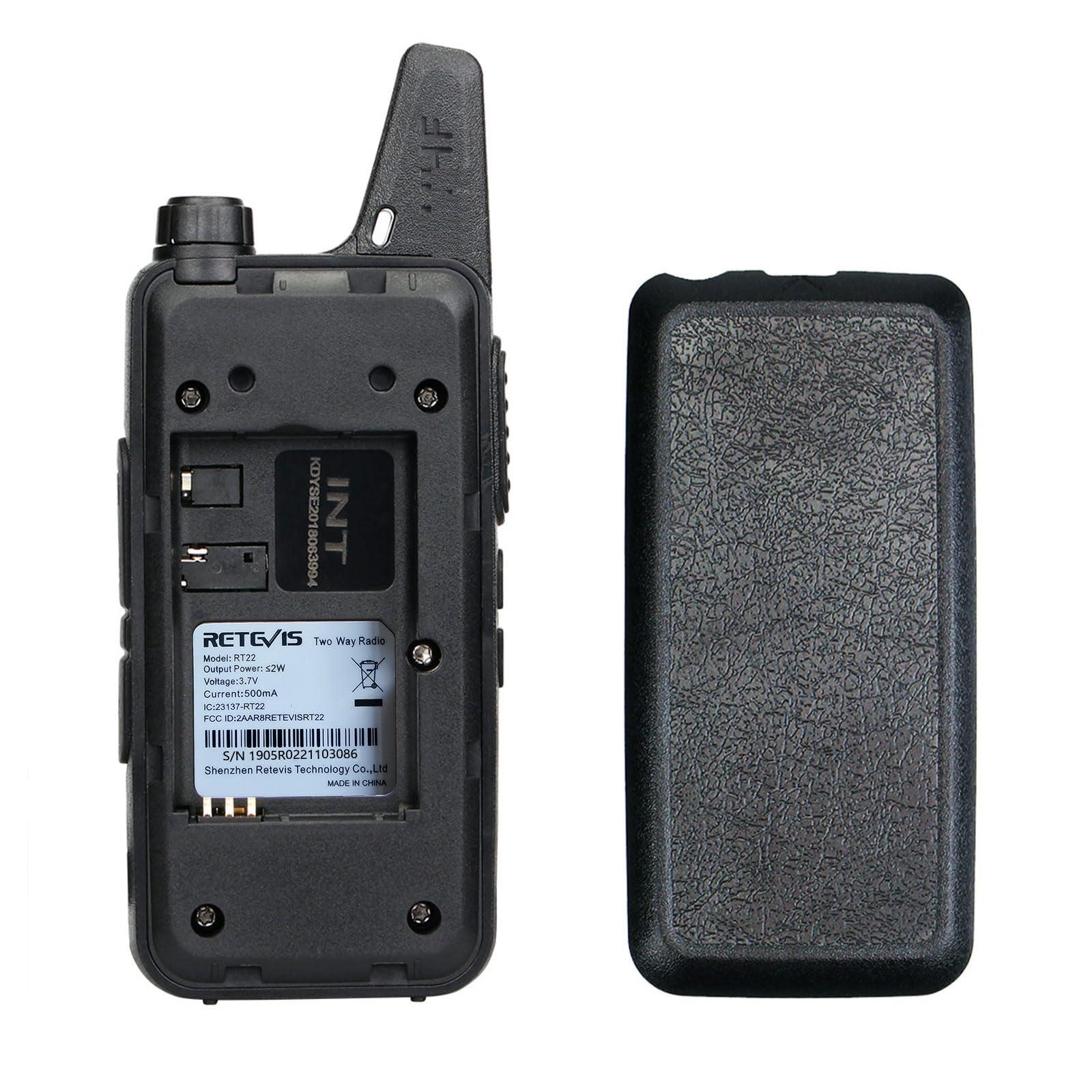 Retevis Retevis RT22 Two Way Radio Long Range Rechargeable,Portable 2 Way Radio,Upgrade Type C Handsfree Walkie Talkies for Adults Cruise Hiking Hunting Skiing(4 Pack)